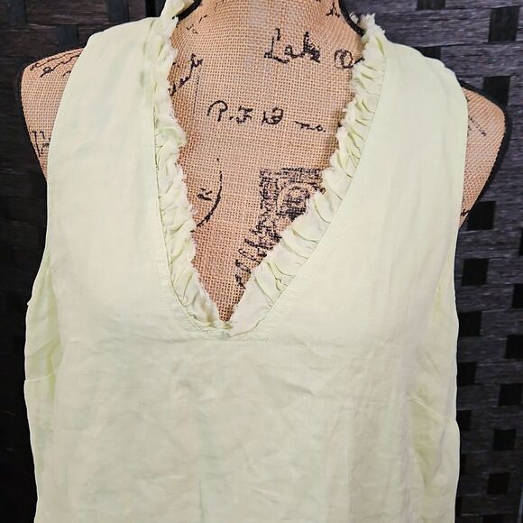 Tommy Bahama Pistachio 100% Linen Dress Size Large - Picture 3 of 12